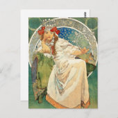 Alphonse Mucha Princess Hyacinth Briefkaart (Voorkant / Achterkant)