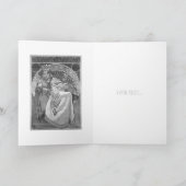 ALPHONSE MUCHA "PRINCESS HYACINTH" CARTE DE SALUT (Intérieur)