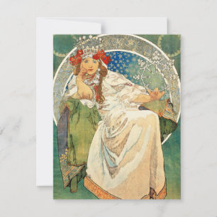 Alphonse Mucha Princess Hyacinth Invitations