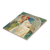 Alphonse Mucha Princess Hyacinth Tile Tegeltje (Zijkant)