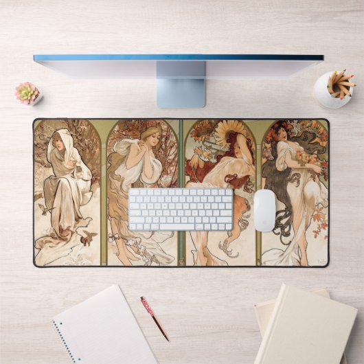 Alphonse Mucha Quatre Saisons Panneau Art nouveau (Bureau 1)