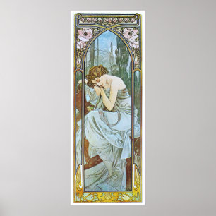 Alphonse Mucha. Repo's De La Nuit/Nocturnal Slumbe Poster