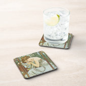 Alphonse Mucha Repos de la Nuit Onderzetter Set (Rechterzijde)