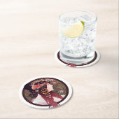 Alphonse Mucha Ronde Kartonnen Onderzetter (Insitu)