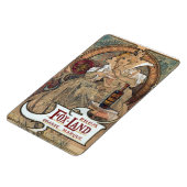 Alphonse Mucha Rum Magnet Magneet (Linkerzijde)