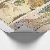 Alphonse Mucha - Sarah Bernhard Painting Cadeaupapier (Hoek)