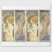 Alphonse Mucha - Sarah Bernhard Painting Cadeaupapier (Vlak)