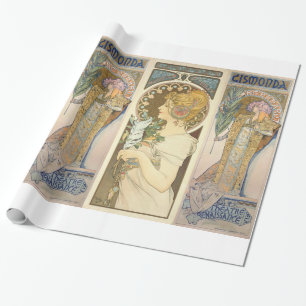 Alphonse Mucha - Sarah Bernhard Painting Cadeaupapier