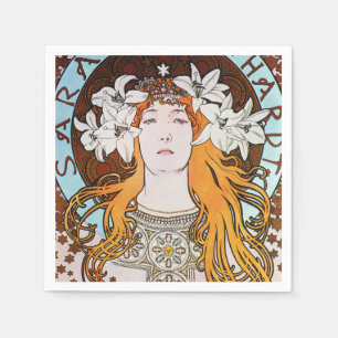 Alphonse Mucha Sarah Bernhardt Art Nouveau Servet