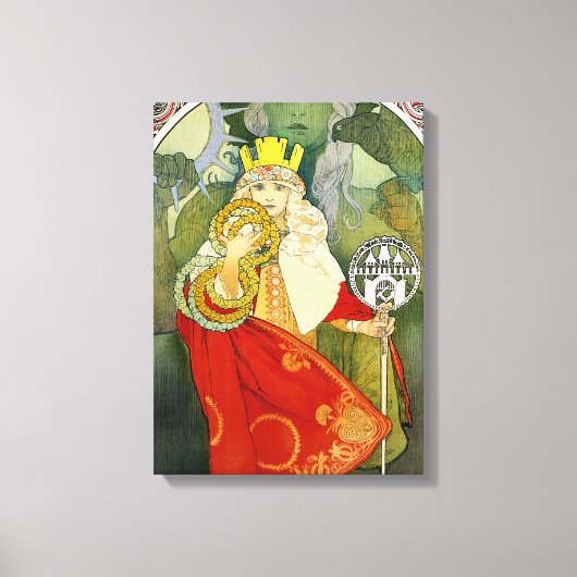 Alphonse Mucha Sokol Festival Canvas Poster Afdruk (Voorkant)
