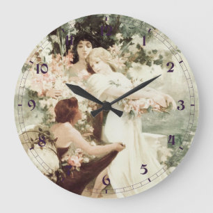Alphonse Mucha Spirit of Spring Grote Klok