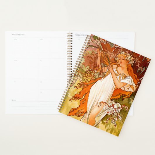 Alphonse Mucha Spring (Devant avec enveloppe)