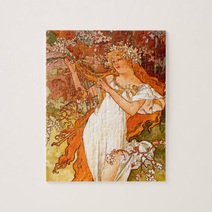 Alphonse Mucha Spring Legpuzzel