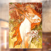Alphonse Mucha Spring Raamsticker (Vel 2)