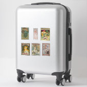 Alphonse Mucha Sticker Assortiment 2 (Sur valise)