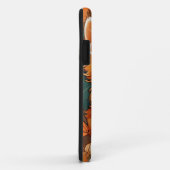 Alphonse Mucha Stijl Oranje Kat Case-Mate iPhone Case (Achterkant/rechts)