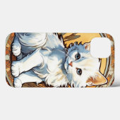 Alphonse Mucha Style Cat Case-Mate iPhone Case (Achterkant (horizontaal))