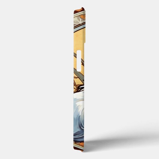 Alphonse Mucha Style Cat Case-Mate iPhone Case (Achterkant / Rechts)