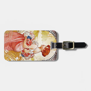 Alphonse Mucha Summer Bagagelabel
