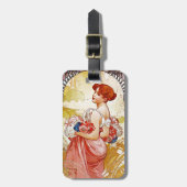 Alphonse Mucha Summer Bagagelabel (Voorkant verticaal)
