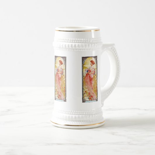 Alphonse Mucha Summer Bierpul (Voorkant rechts)