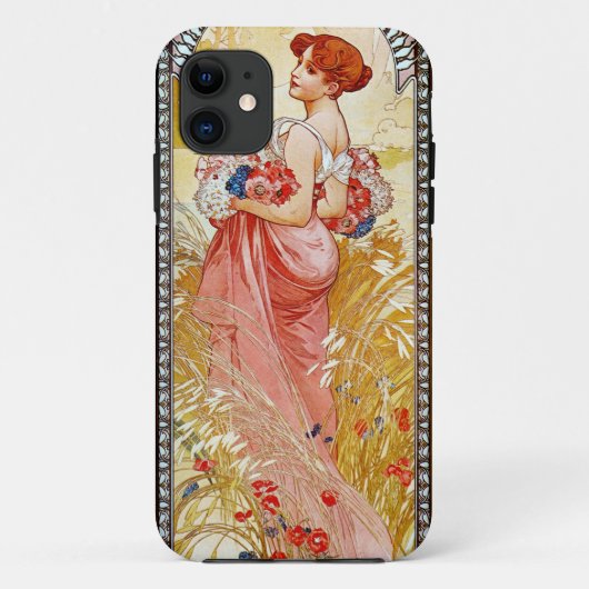 Alphonse Mucha Summer Case-Mate iPhone Case (Achterkant)