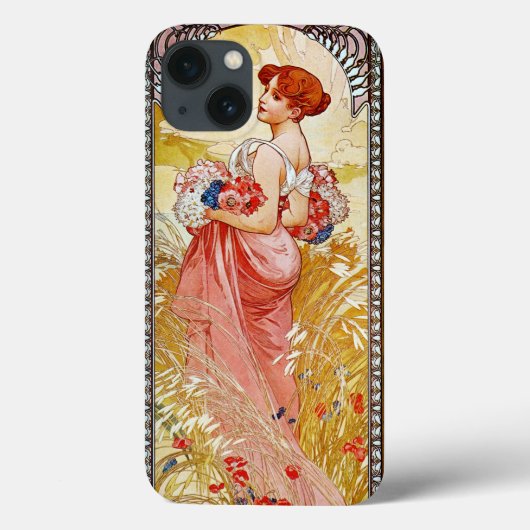 Alphonse Mucha Summer Case-Mate iPhone Case (Achterkant)