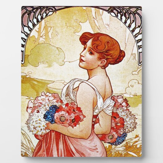 Alphonse Mucha Summer Fotoplaat (Voorkant)