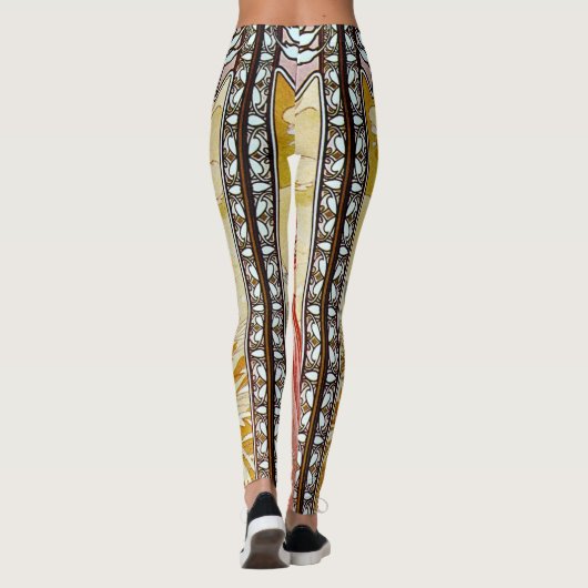 Alphonse Mucha Summer Leggings (Achterkant)