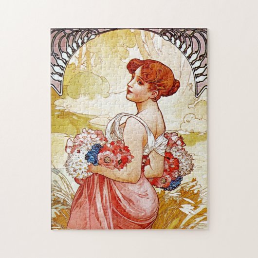 Alphonse Mucha Summer Legpuzzel (Verticaal)