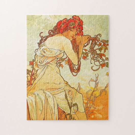 Alphonse Mucha Summer Puzzle Legpuzzel (Verticaal)