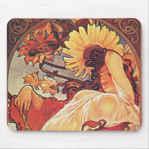 Alphonse Mucha Sunflower Muismat