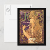 Alphonse Mucha - Taakreclame Briefkaart (Voorkant / Achterkant)