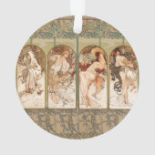 Alphonse Mucha The Seasons 1897 Art Nouveau (dos)