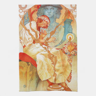 Alphonse Mucha The Slav Epic Kitchen Towel Theedoek