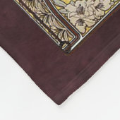 Alphonse Mucha, The Times of the Day Fleece Deken (Hoek)