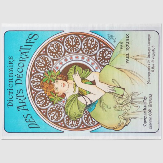 Alphonse Mucha Tissuepapier (Voorkant)
