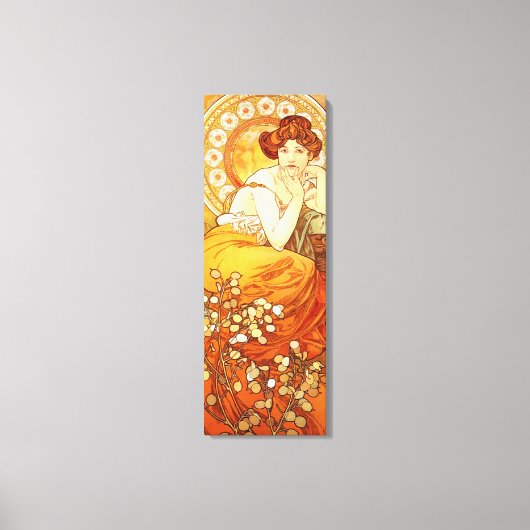 Alphonse Mucha Topaz Canvas Poster (Voorkant)