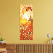 Alphonse Mucha Topaz Canvas Poster (Insitu (Woonkamer))