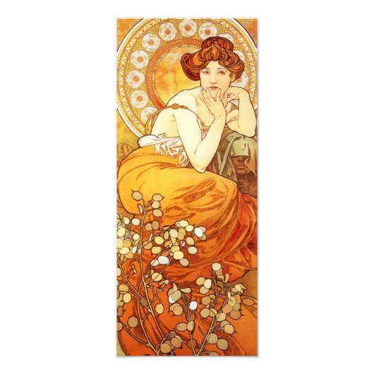 Alphonse Mucha Topaz Print Foto Afdruk (Voorkant)