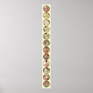 Alphonse Mucha twaalf maanden van het jaar Poster