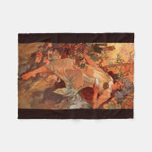 Alphonse Mucha, Vier seizoenen, herfst Fleece Deken (Voorkant (Horizontaal))