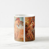 Alphonse Mucha, Vier seizoenen Koffiemok (Center)