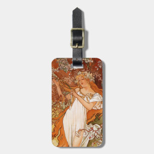 Alphonse Mucha, Vier seizoenen, Lente Bagagelabel