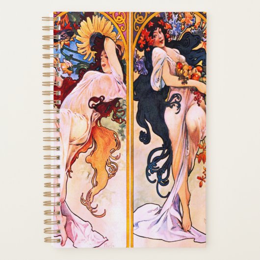 Alphonse Mucha - Vier seizoenen Planner (Voorkant)