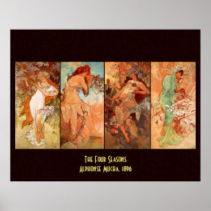 Alphonse Mucha, Vier seizoenen Poster