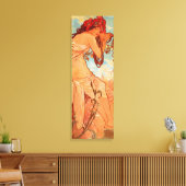 Alphonse Mucha, Vier seizoenen, zomer Canvas Afdruk (Insitu (Woonkamer))