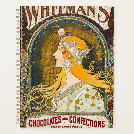 Alphonse Mucha Vintage Whitman's Ad Planner (Voorkant)