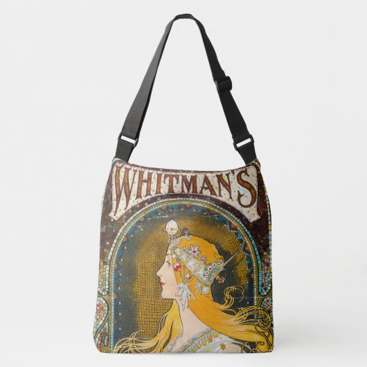 Alphonse Mucha Whitman's Ad Crossbody Tas (Voorkant)