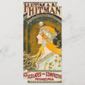 Alphonse Mucha  Whitman's Ad Menu (Voorkant / Achterkant)